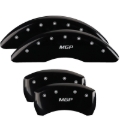Picture of MGP 4 Caliper Covers Engraved Front Cursive-Cadillac Engraved Rear CTS4 Black finish silver ch