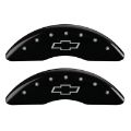 Picture of MGP 4 Caliper Covers Engraved Front & Rear Bowtie Black finish silver ch