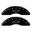 Picture of MGP 4 Caliper Covers Engraved Front & Rear Bowtie Black finish silver ch
