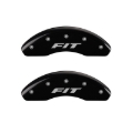 Picture of MGP Front set 2 Caliper Covers Engraved Front FIT Black finish silver ch