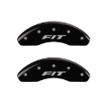Picture of MGP Front set 2 Caliper Covers Engraved Front FIT Black finish silver ch