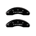 Picture of MGP Front set 2 Caliper Covers Engraved Front i-Vtec Black finish silver ch