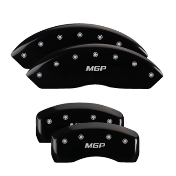 Picture of MGP Front set 2 Caliper Covers Engraved Front i-Vtec Black finish silver ch