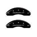 Picture of MGP Front set 2 Caliper Covers Engraved Front Insight Black finish silver ch