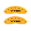 Picture of MGP 4 Caliper Covers Engraved Front & Rear Vtech Yellow finish black ch