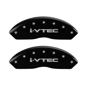 Picture of MGP 4 Caliper Covers Engraved Front & Rear i-Vtec Black finish silver ch