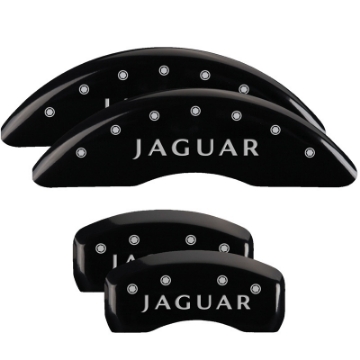 Picture of MGP 4 Caliper Covers Engraved Front Acura Engraved Rear TSX Black finish silver ch