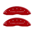 Picture of MGP 4 Caliper Covers Engraved Front Block-Challenger Engraved Rear Vintage Style-RT Red fnsh slvr ch