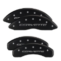 Picture of MGP 4 Caliper Covers Engraved Front & Rear MGP Red finish silver ch