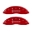 Picture of MGP 4 Caliper Covers Engraved Front Lincoln Engraved Rear MKS Red finish silver ch