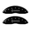 Picture of MGP 4 Caliper Covers Engraved Front Lincoln Engraved Rear MKS Black finish silver ch