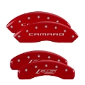 Picture of MGP 4 Caliper Covers Engraved Front & Rear MGP Red finish silver ch