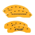 Picture of MGP 4 Caliper Covers Engraved Front & Rear MGP Yellow finish black ch