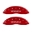 Picture of MGP 4 Caliper Covers Engraved Front & Rear Honda Red finish silver ch