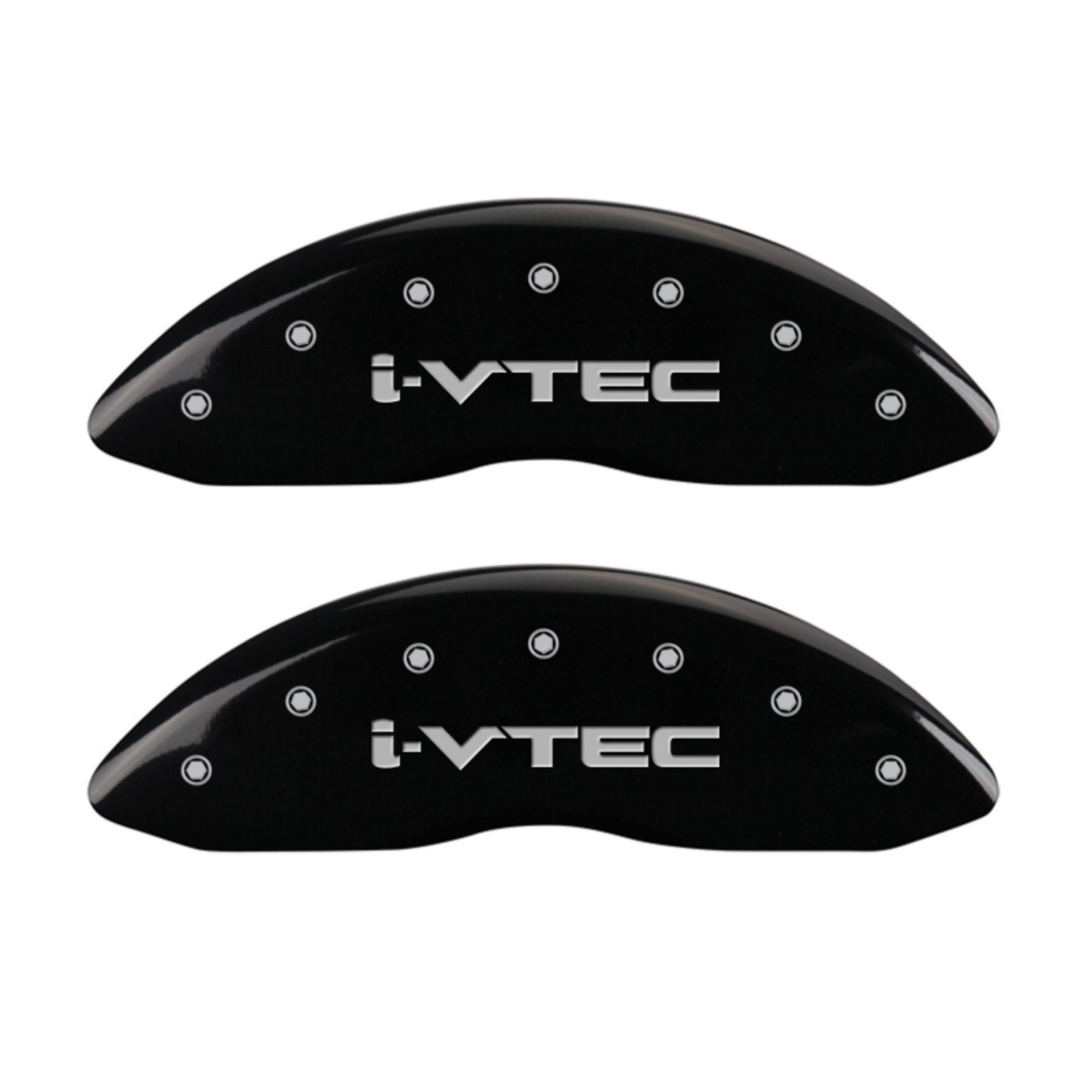 Picture of MGP 4 Caliper Covers Engraved Front & Rear i-Vtec Black finish silver ch