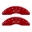 Picture of MGP 4 Caliper Covers Engraved Front & Rear Bowtie Red finish silver ch