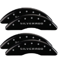 Picture of MGP 4 Caliper Covers Engraved Front & Rear MGP Yellow finish black ch