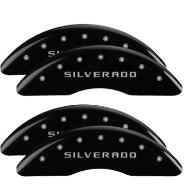 Picture of MGP 4 Caliper Covers Engraved Front & Rear MGP Yellow finish black ch