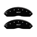 Picture of MGP 4 Caliper Covers Engraved Front & Rear MGP Black finish silver ch