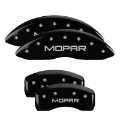 Picture of MGP 4 Caliper Covers Engraved Front & Rear MGP Black finish silver ch