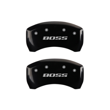 Picture of MGP 4 Caliper Covers Engraved Front & Rear MGP Black finish silver ch