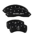 Picture of MGP Front set 2 Caliper Covers Engraved Front Oval logo-Ford Black finish silver ch
