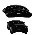 Picture of MGP 4 Caliper Covers Engraved Front & Rear MGP Black finish silver ch