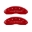 Picture of MGP 4 Caliper Covers Engraved Front Mustang Engraved Rear 37 Red finish silver ch