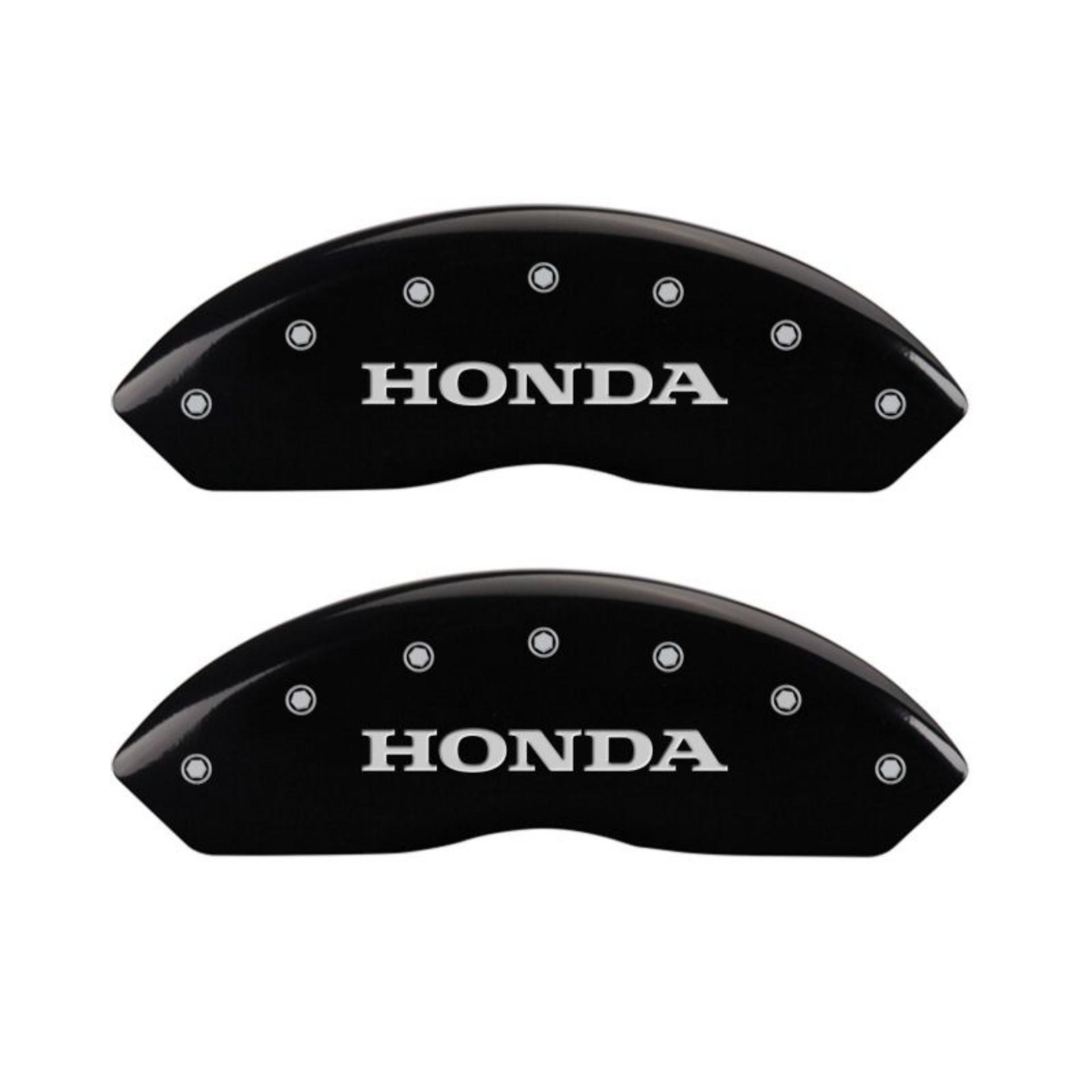 Picture of MGP 4 Caliper Covers Engraved Front Honda Engraved Rear Crosstour Black finish silver ch