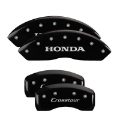 Picture of MGP 4 Caliper Covers Engraved Front Honda Engraved Rear Crosstour Black finish silver ch