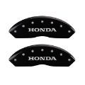 Picture of MGP 4 Caliper Covers Engraved Front Honda Engraved Rear H Logo Black finish silver ch