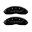 Picture of MGP 4 Caliper Covers Engraved Front Mustang Engraved Rear GT Black finish silver ch