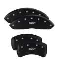 Picture of MGP 4 Caliper Covers Engraved Front Shelby Engraved Rear Tiffany Snake Black finish silver ch
