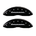 Picture of MGP 4 Caliper Covers Engraved Front & Rear Impala Black finish silver ch