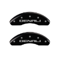 Picture of MGP 4 Caliper Covers Engraved Front & Rear Denali Black finish silver ch