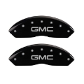 Picture of MGP 4 Caliper Covers Engraved Front & Rear Denali Black finish silver ch