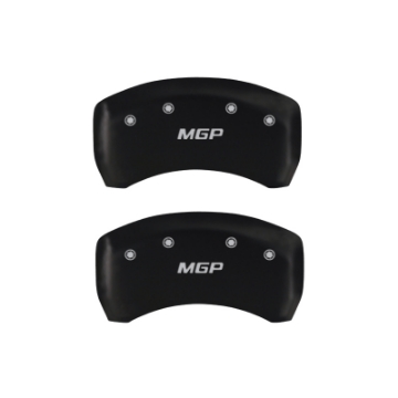 Picture of MGP 4 Caliper Covers Engraved Front & Rear MGP Black finish silver ch