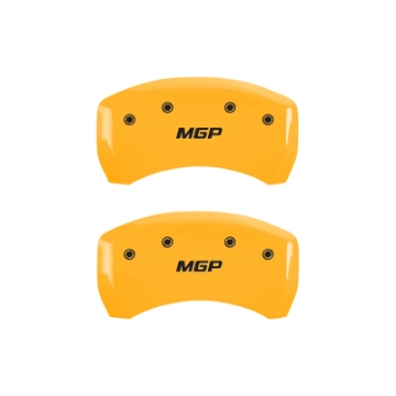 Picture of MGP 4 Caliper Covers Engraved Front & Rear MGP Red finish silver ch