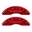 Picture of MGP 4 Caliper Covers Engraved Front & Rear With out stripes-Dodge Red finish silver ch