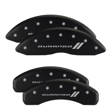 Picture of MGP 4 Caliper Covers Engraved Front & Rear MGP Black finish silver ch