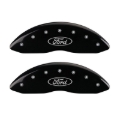 Picture of MGP 4 Caliper Covers Engraved Front & Rear Oval logo-Ford Black finish silver ch