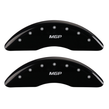 Picture of MGP 4 Caliper Covers Engraved Front & Rear MGP Black finish silver ch