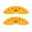 Picture of MGP 4 Caliper Covers Engraved Front & Rear MGP Yellow finish black ch