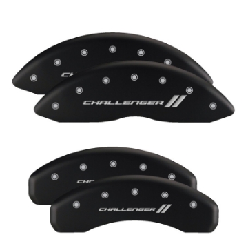 Picture of MGP 4 Caliper Covers Engraved Front & Rear SHO Yellow finish black ch