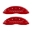 Picture of MGP 4 Caliper Covers Engraved Front & Rear Gen 5-Camaro Red finish silver ch