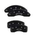 Picture of MGP 4 Caliper Covers Engraved Front & Rear Gen 5-Camaro Red finish silver ch