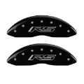 Picture of MGP 4 Caliper Covers Engraved Front & Rear Gen 5-RS Black finish silver ch