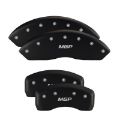Picture of MGP 4 Caliper Covers Engraved Front & Rear Gen 5-Camaro Red finish silver ch