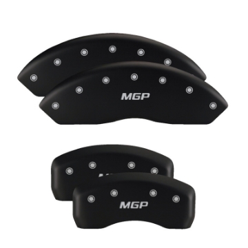 Picture of MGP 4 Caliper Covers Engraved Front & Rear Gen 5-SS Red finish silver ch