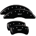 Picture of MGP 4 Caliper Covers Engraved Front & Rear MGP Black finish silver ch